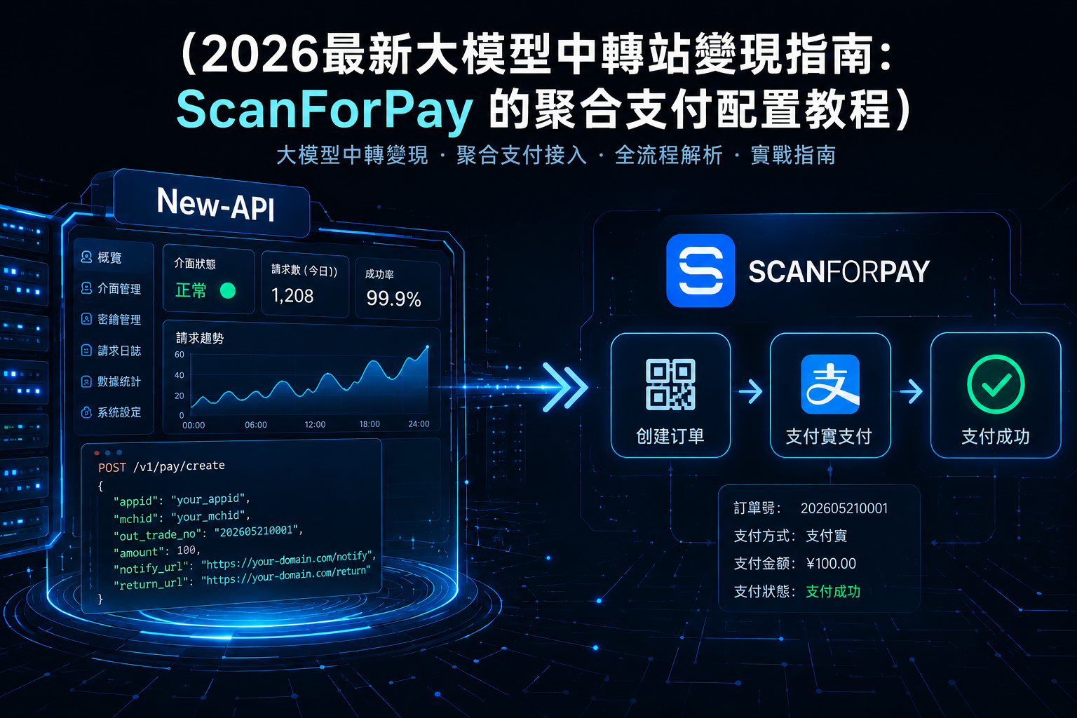 2026最新大模型中轉站變現指南：ScanForPay 的聚合支付配置教程
